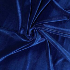 Stretch Velvet Plain - Royal Navy 609800