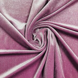 Stretch Velvet Glitter - Mauve 610686