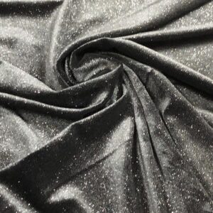 Stretch Velvet Glitter - Black 610687