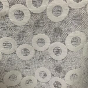 Printed Upholstery - Light Gray (Circles) 610582