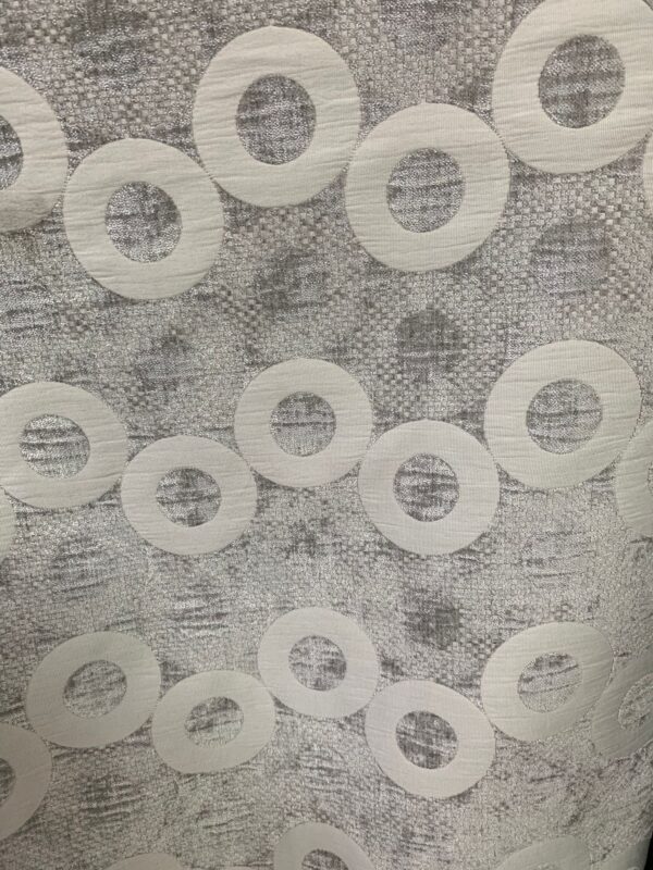 Printed Upholstery - Light Gray (Circles) 610582