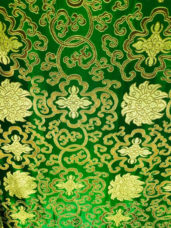 Brocade Print - Emerald Green Oriental 609489