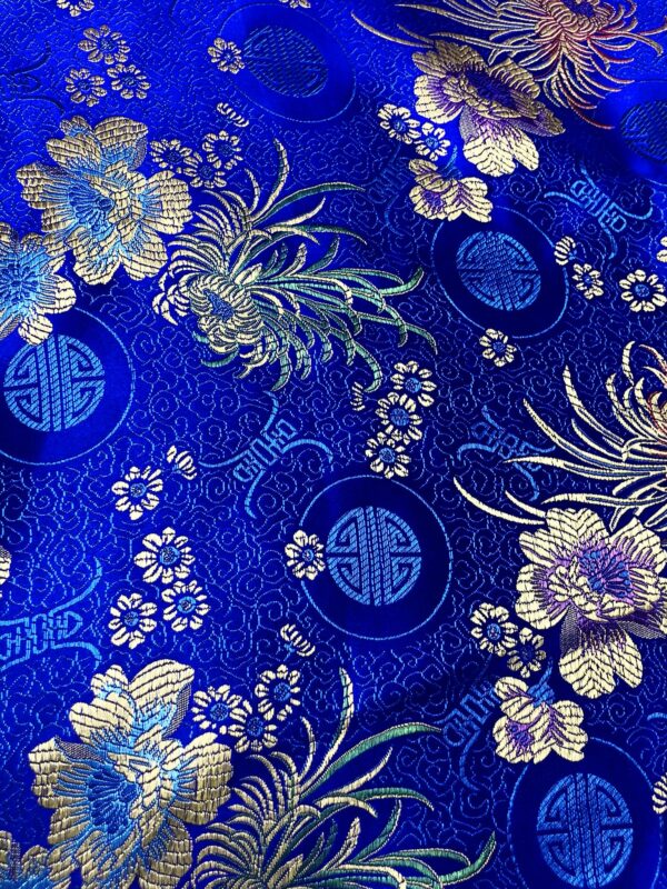 Brocade Print - Royal Blue Oriental 609488