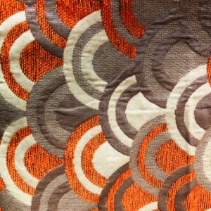 Printed Upholstery – Brown & Orange 610765