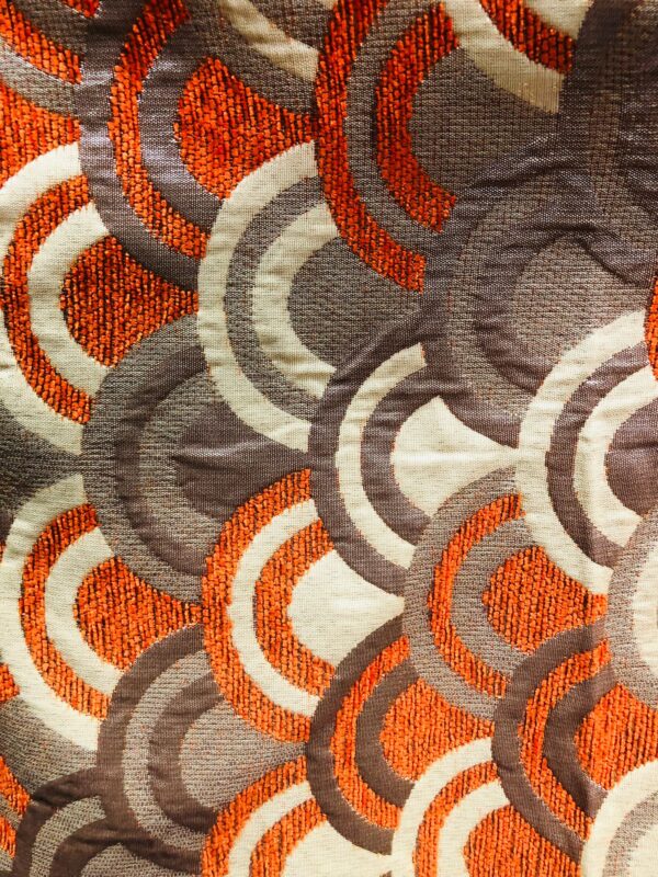 Printed Upholstery – Brown & Orange 610765