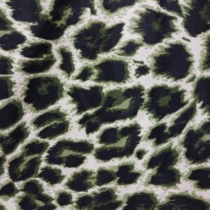 Leopard Stretch Cotton - Green 608138