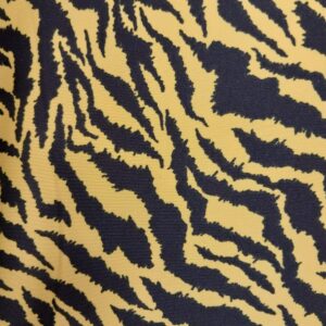 Zebra Stretch Cotton - Yellow & Black 609887
