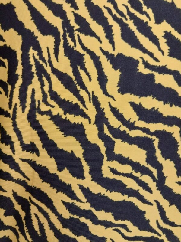 Zebra Stretch Cotton - Yellow & Black 609887