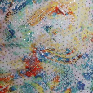 Fantasy - Animal Stretch Sequin - Aqua, Red, Blue 608193