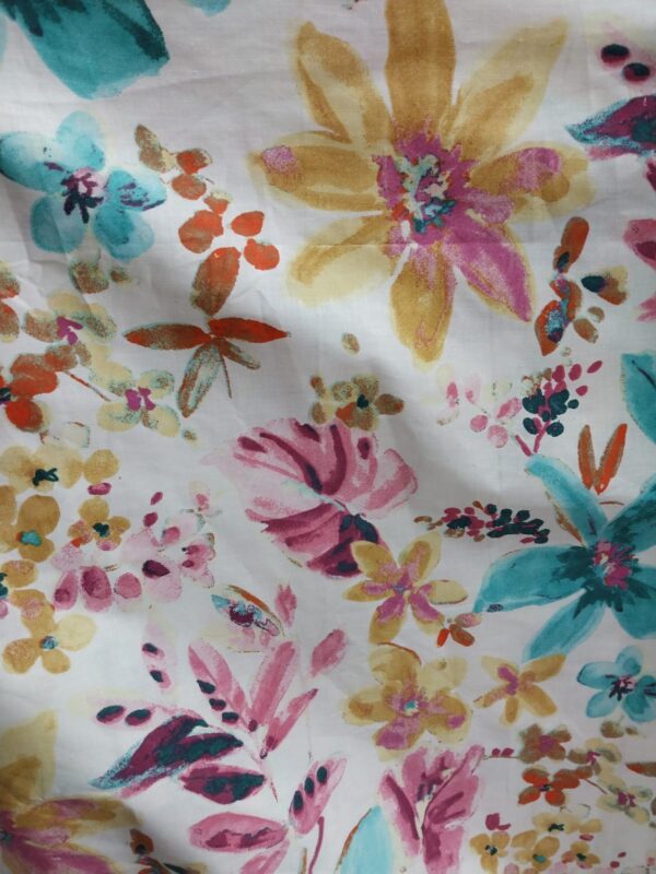 Sheeting - Cotton - Pink, Aqua, Yellow 610732