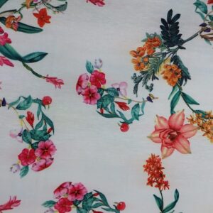 Stretch Taffeta - Floral Print 606488 (Low Stock - Up to 5 Yds. Available)