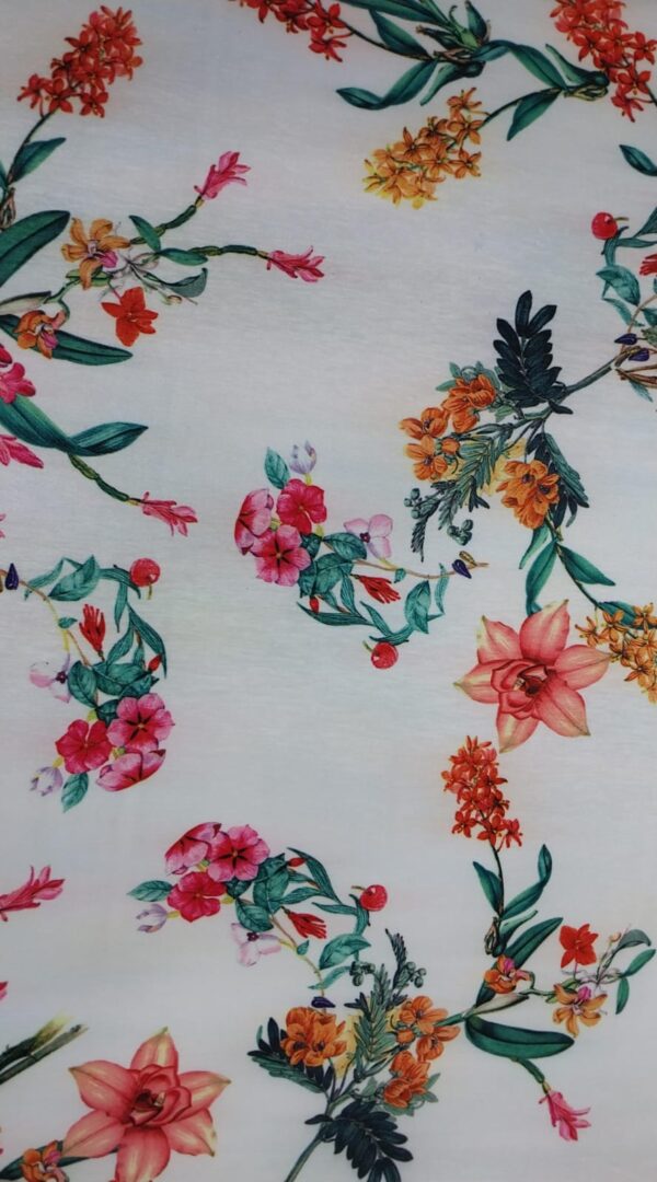 Stretch Taffeta - Floral Print 606488 (Low Stock - Up to 5 Yds. Available)