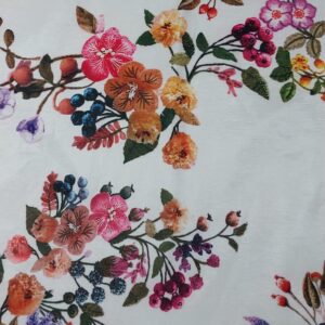 Stretch Taffeta - Floral Print 606488