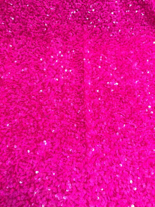 Stretch Velvet Sequins - Hot Pink 610608