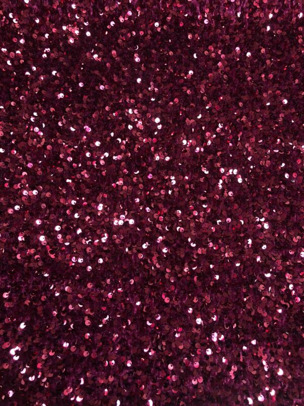 Stretch Velvet Sequins - Burgundy 609777