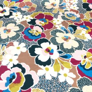 Bubble Shine - Floral Print - Blue 610960