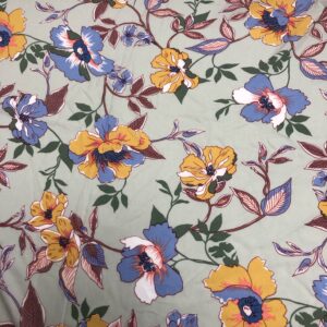 Sofia Rayon - Green - Multi Print 611003