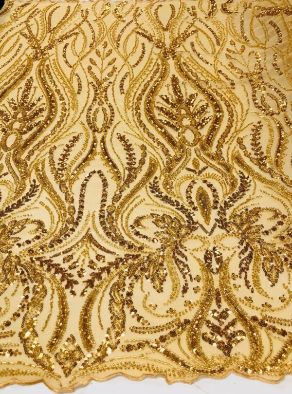 Beaded Lace - Gold  - 1001459