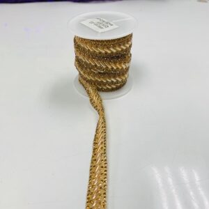 Trim - Rope Beaded - Gold 1/2"