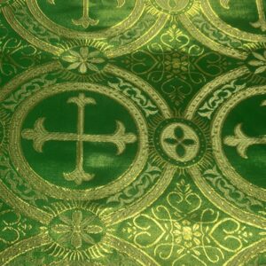 Metallic - Green & Gold Cross Metallic 606383