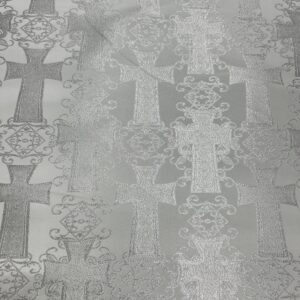 Metallic - White Metallic Cross 612038