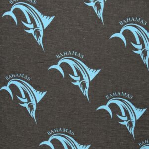 Bahamian Marlin Print - Black - 612079