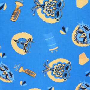 Bahamian Junkanoo Print - Aqua - 612079