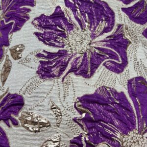 Big Flower Brocade - Purple - 610899