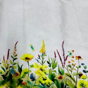 60cm Valance - Embroidery Satin - Yellow - 612288