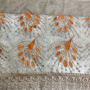 24" Valance - Orange Embroidery