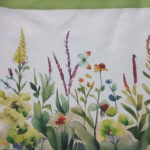40cm Valance - Embroidery Satin - Green - 612294